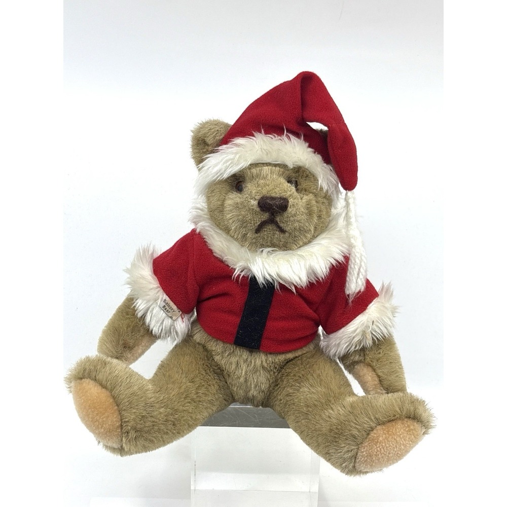 Vintage 1982 Gund Jointed Bialosky Christmas Santa Bear